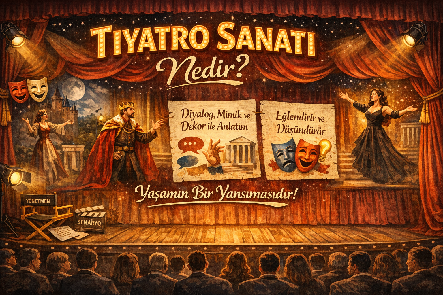 Tiyatro Sanatı Nedir – Sahne Tozunun Büyülü Dünyasına Kapsamlı Bir Bakış