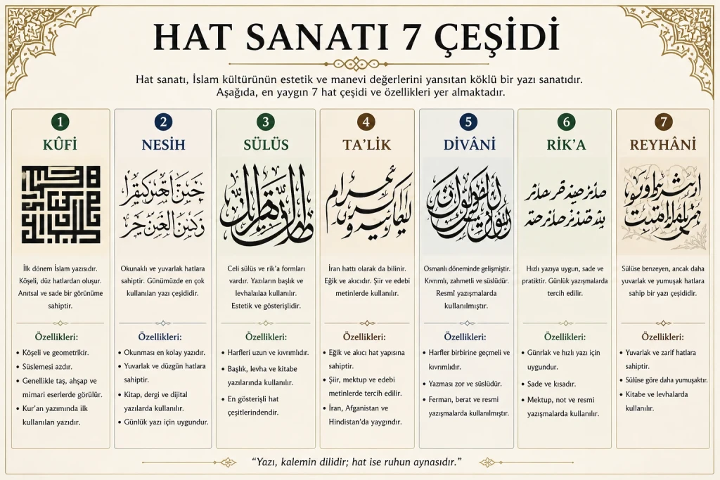 Kalemin Dansı – Hat Sanatının 7 Çeşidi ve Hikayeleri